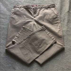 Juicy Couture ankle khakis size 10